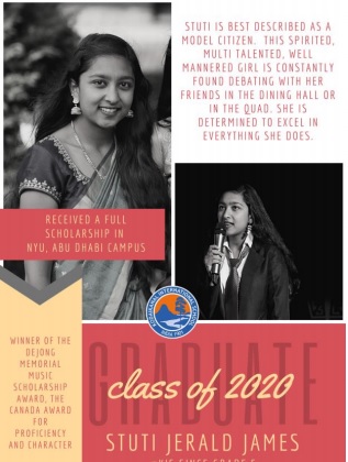 Stuti Susan Jerald James – DeJong Music Award Recipient 2020